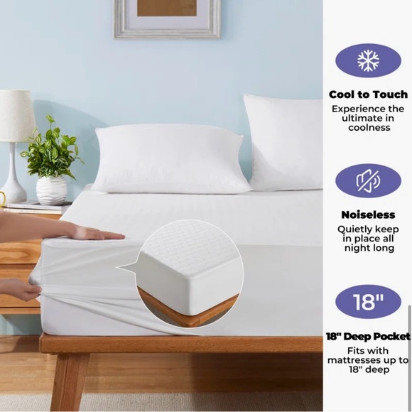 KING polyester cooling mattress pad - Picture 3 of 6